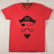 Red T Shirt with Pirate