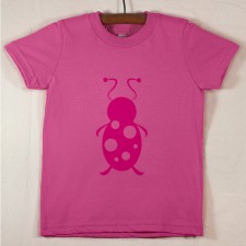 Fuchsia T Shirt with Magenta Lady Bug