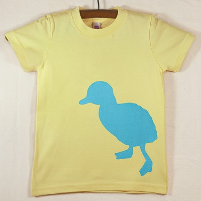Lemon Yellow T Shirt with Blue Duck